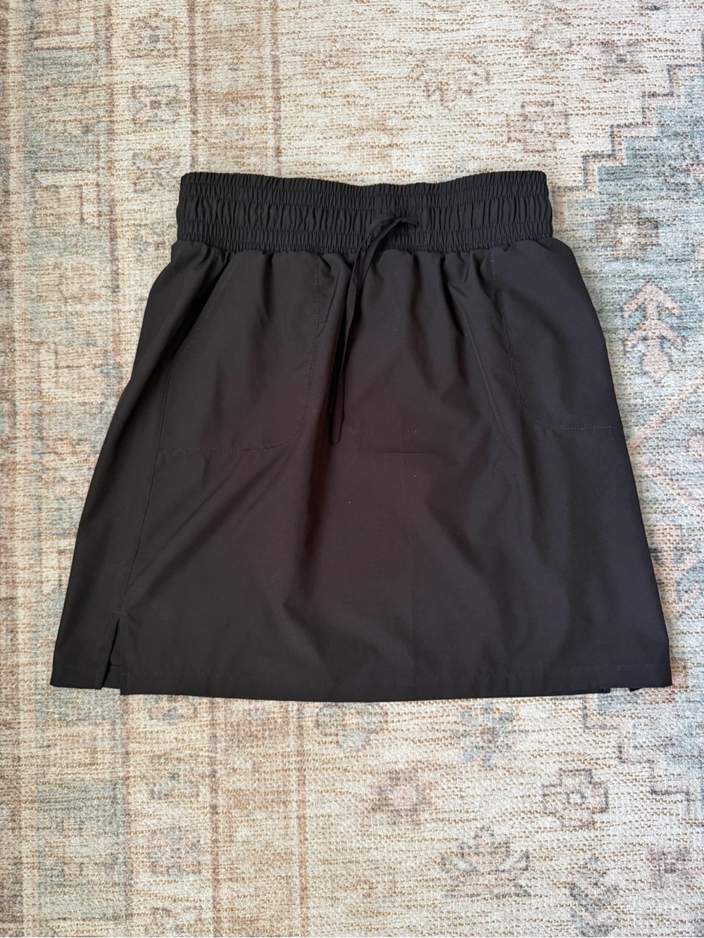 Classic Black Drawstring Skirt from Albion fit. This is a petite medium